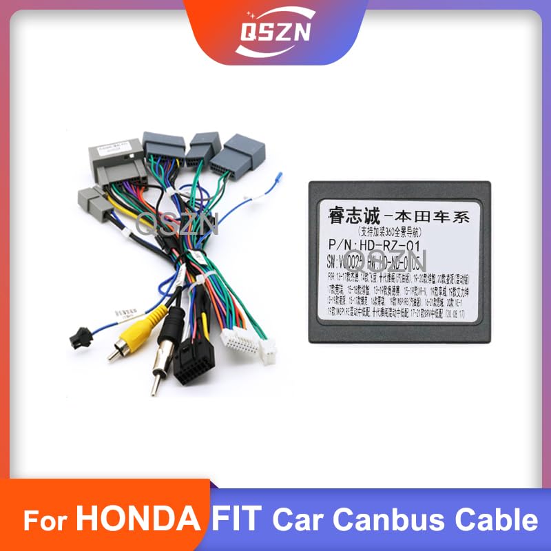Generic HD-RZ-01 Canbus Box and complete wiring harness for Honda Fit 2014