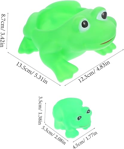 KESYOO 4pcs Frog Bath for Soft Vinyl Swimming Bath Playthings for Adorable Animal Shower for Fun Water Play and Parent Bonding