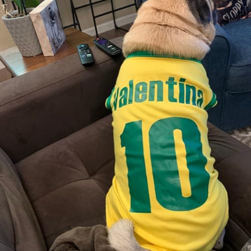 Personalisiert Haustiere Fußball Trikot mit Name/Nummer/Logo Benutzerdefinierte Sommer T-Shirts für Katzen Hund Klein mittelgroße bis große