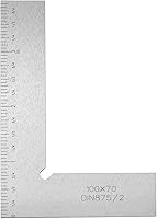 TTulead Precision Machinist Square - Carbon Steel Engineer Carpenter Square 3.94"x2.75" Metric & Imperial Scales for Woodworking