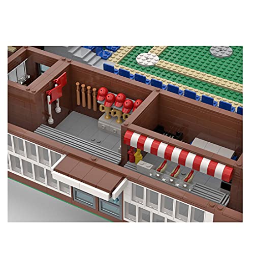 TRUU Baseballstadion-Bausteine, MOC-Bausteine, 7313-teilige Bausteine, modulares Gebäude, ohne Aufkleber, einfach zu… – Bild 6