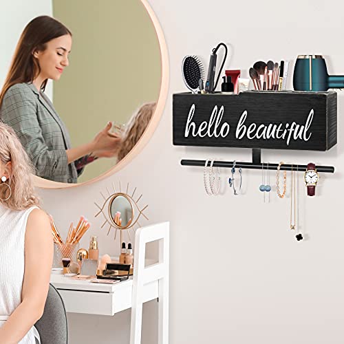 Hair Dryer Holder Hair Care & Styling Tool Organizer, Hair Accessories Organizer for Bathroom & Salon Station,Hair Tool Organizer for Flat Iron, Curling Wand, Hair Straighteners, Brushes,Flat Iron