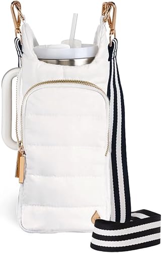 Miniatura 23 de WanderFull® Ranura con cremallera original HydroBag® HANDLE™ para mango, soporte para botella de agua cruzado manos libres y accesorios para vasos