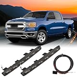 FUSCH Pair of LED Front Grill Lights Compatible with Dodge Ram 1500 Big Horn Laramie Tradesman