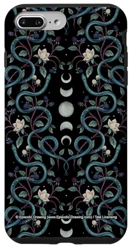 Episodic Drawing Serpent Mood Cottagecore Witch Floral スマホケース iPhone 7 Plus/8 Plus 用