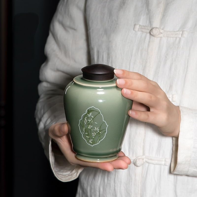 Keramik-Teedosen, Vintage-Teedosen, Keramikbehälter, Aufbewahrungsdosen für Zuhause, Küche, Aufbewahrungsdosen für Kaffee, Tee, Gewürze und mehr