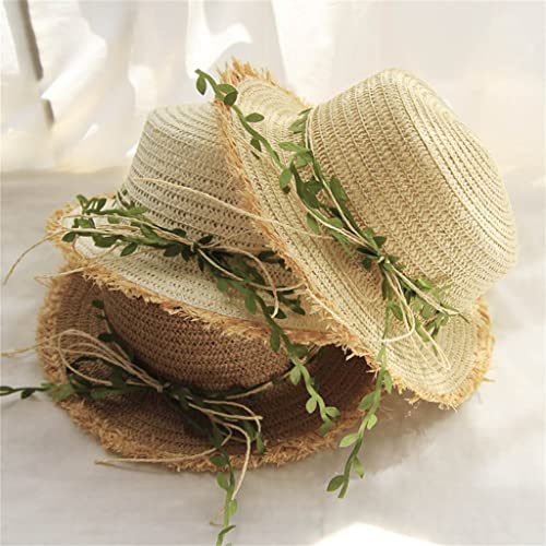 Chapeau de soleil avec arche de protection solaire en rotin - 4