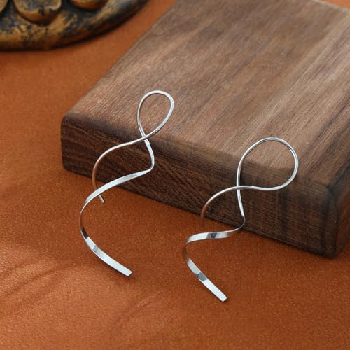 14K Gold/Silver Hoop/Dangle Earrings Dainty Hypoallergenic Jewelry, Trendy Lightweight Accessories for Women Valentines Mother's Day Birthday Thanksgiving Day Gifts2