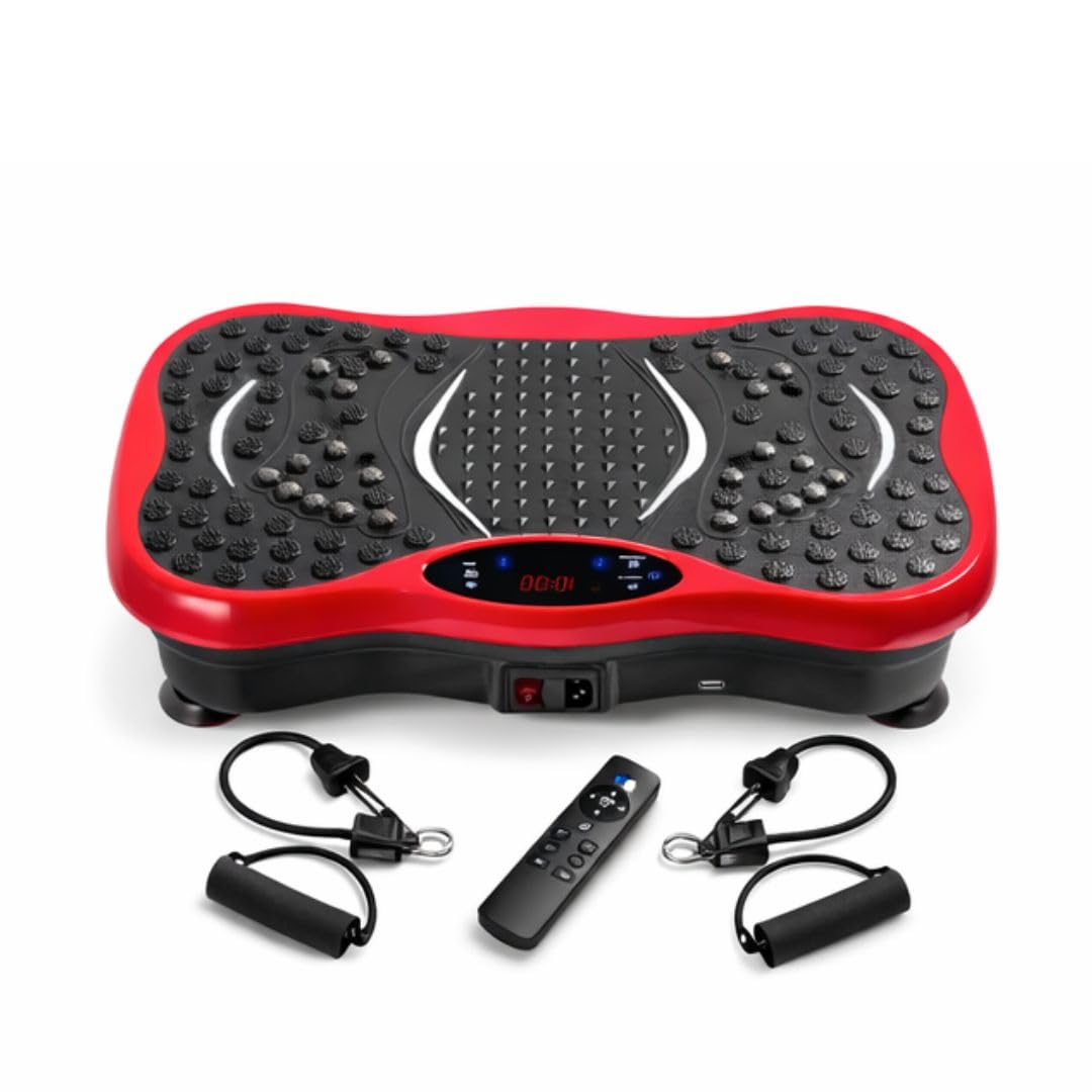 CLARO Vibration Plate Exercise Machine for Home & Gym, 99 Speed Levels with 5 Workout Modes, Remote Control & Resistance Bands, Full Body Muscle Toning, Fat Burning & Weight Loss Platform-image-26