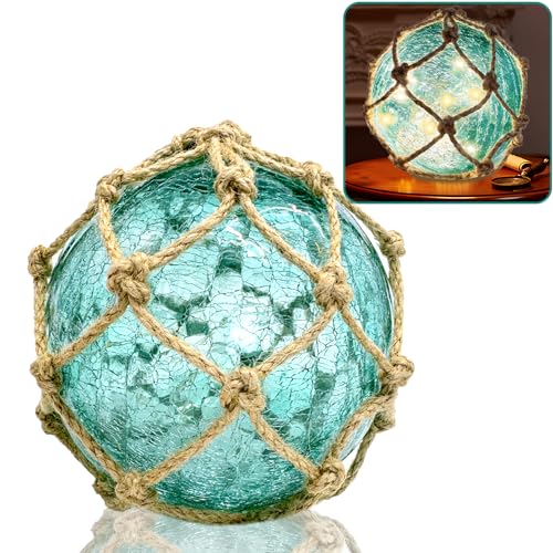soleim 5.91 Green Glass Fishing Float Night Light