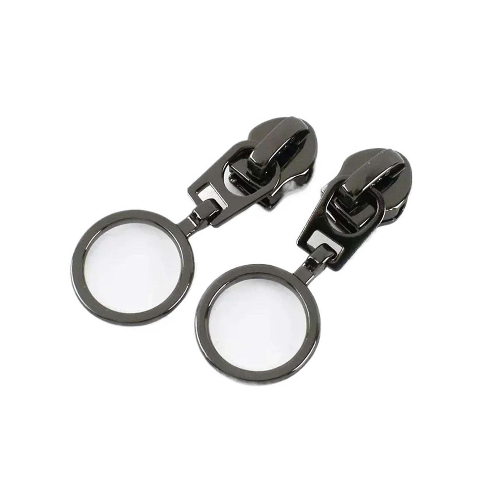 10 Sztuk 5# Nylonowy Zamek Błyskawiczny Suwak Do Torby Kurtki Zamki Pociągnij Główkę Buty Torebka Dekoracja Zip Zestawy Naprawcze DIY Akcesoria Szycia(ZT178-GunBlack)