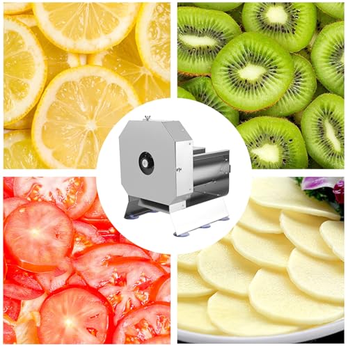 Cortadora eléctrica de vegetales acero inoxidable ajustable miniatura 3
