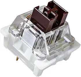 Interruptores OUTEMU (Gaote) Marrons, Interruptores Táteis Substituíveis de 3 Pinos DIY e Interruptores Equivalentes a Cherry MX para Teclado de Jogos RGB Mecânico (20 PCS) ... (Marrom)