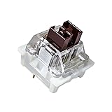 outemu Brown Switches 20 Pack, 3-Pin Tactile 50gf Dustproof RGB Key Switches - Cherry MX Equivalent DIY Replaceable for Mechanical Gaming Keyboard Brown 20 pcs