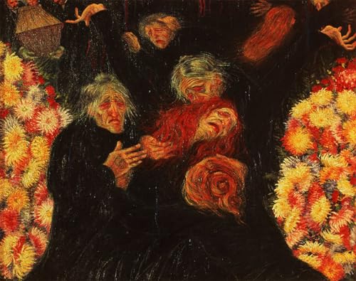 Toile Boccioni Deuil affiche impression moderne salon 60x90