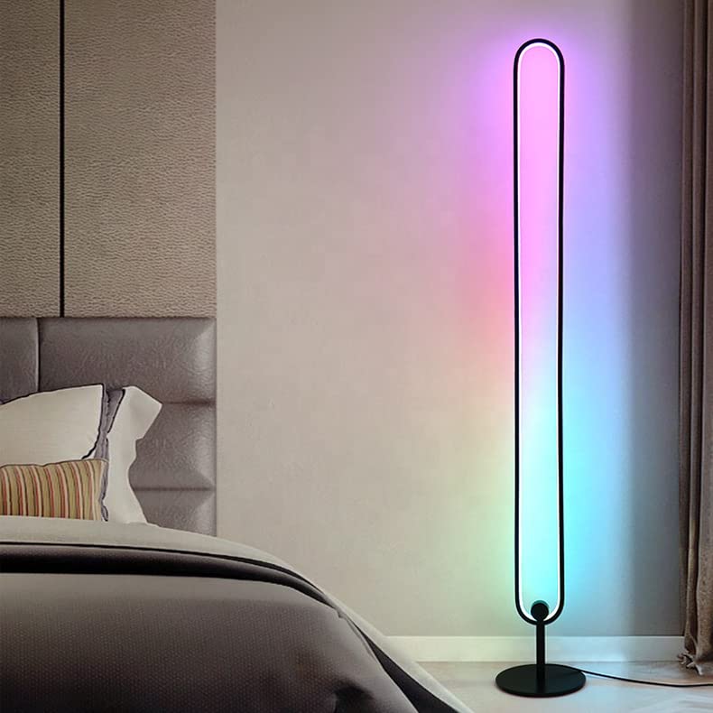Lámpara de pie RGB compatible con Alexa y Google para iluminación LED de dormitorio
