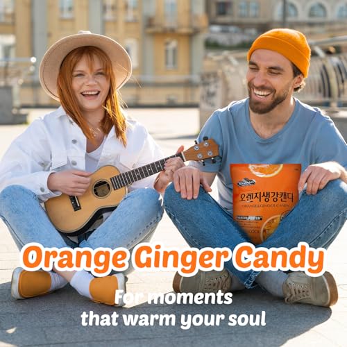 Caramelos coreanos de jengibre y naranja 250g miniatura 6