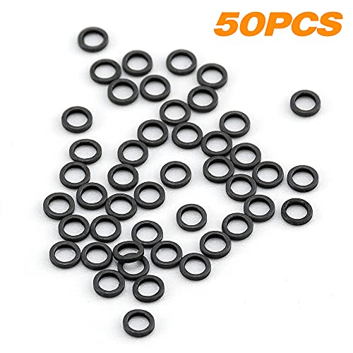 Dr.fish 50 Pack Fly Fishing Tippet Rings Stainless Steel Solid Lightweight Low Profile 2.5Mm Freshwater Trout Salmon Crappie Bluegill Steelhead #TOP5