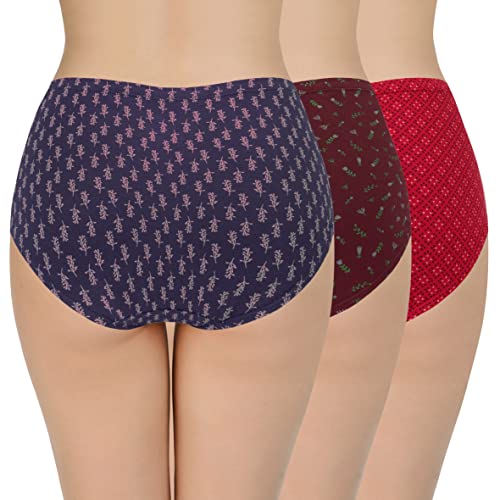 Image of Amante Inner Elastic Cotton Full Brief Panty Pack- Pack of 3