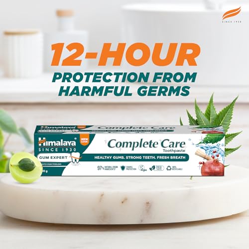 Image of Himalaya Complete Care Toothpaste 80g | For Strong Teeth & Healthy Gums | With Neem, Miswak & Triphala | Herbal Formulation