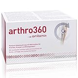 amitamin arthro360, 360 Kapseln hochdosiert, Apothekenqualität,15 Nährstoffe für Gelenke & Knochen mit Glucosamin, Chondroitin, MSM , einzeln hygienisch verpackt