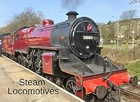 Steam Locomotives: A picture book gift for dementia sufferers or Alzheimer’s patients. Colourful photos of steam trains in the UK. 35 pages of steam railway locomotives in full colour. 1797612638 Book Cover