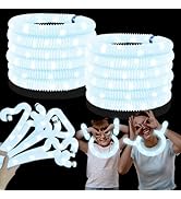 White Glow Sticks Party Favors Supplies Decorations for Wedding, Light Up Sticks Wands Necklaces ...