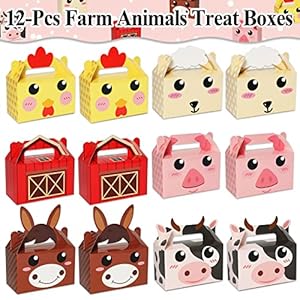 12packfarmanimalpartyfavorboxesfarmthemebirthdaygoodieboxesfarmhouseanimalsgiftcandybagsbarnyardtreatboxesforkidsgirlsbabyshowerpartydecorationssupplies Urban Country Home Decor 12 pack farm animal party favor boxes farm theme birthday goodie boxes farmhouse animals gift candy bags barnyard treat boxes for kids girls baby shower party decorations supplies urban country home decor