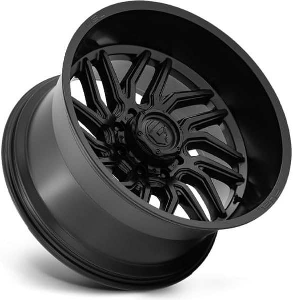 Angled view of the FUEL OFF-ROAD D864 Hurricane wheel, showing depth