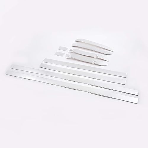 Miniatura 9 de YIWANG ABS coche Exteror puerta decoración tiras recorta 10 piezas para Land Rover Range Rover Evoque L551 2019 2020 Auto Accesorios (oro rosa)