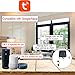 EVERSECU Tuya Smart WiFi & Bluetooth Smart Water Valve, Shutoff WiFi Control Water Valve Compatible with Alexa, Google and Application Program iOS/Android