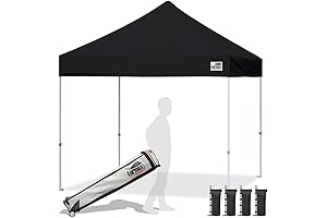 Eurmax Standard 10 x 10 ft Black Pop-Up Tent