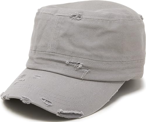 Image of Funky Junque Vintage Newsboy Cap, Women's Cadet Cabbie Hat | Cadet cap with vintage distressed look for casual outings, fall layering, denim looks & gifting