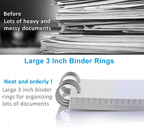 YHYZ Loose Leaf Binder Rings, (3 inch, 2 Inch, 1 Inch)