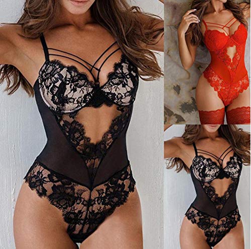 Seks & sensualiteit Dames sexy lingerie erotisch ondergoed plus size kostuum transparant porno nachtkleding uitgehold kant - Image 5
