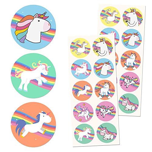 Unicorn Sticker Sheets for Kids, 1.5