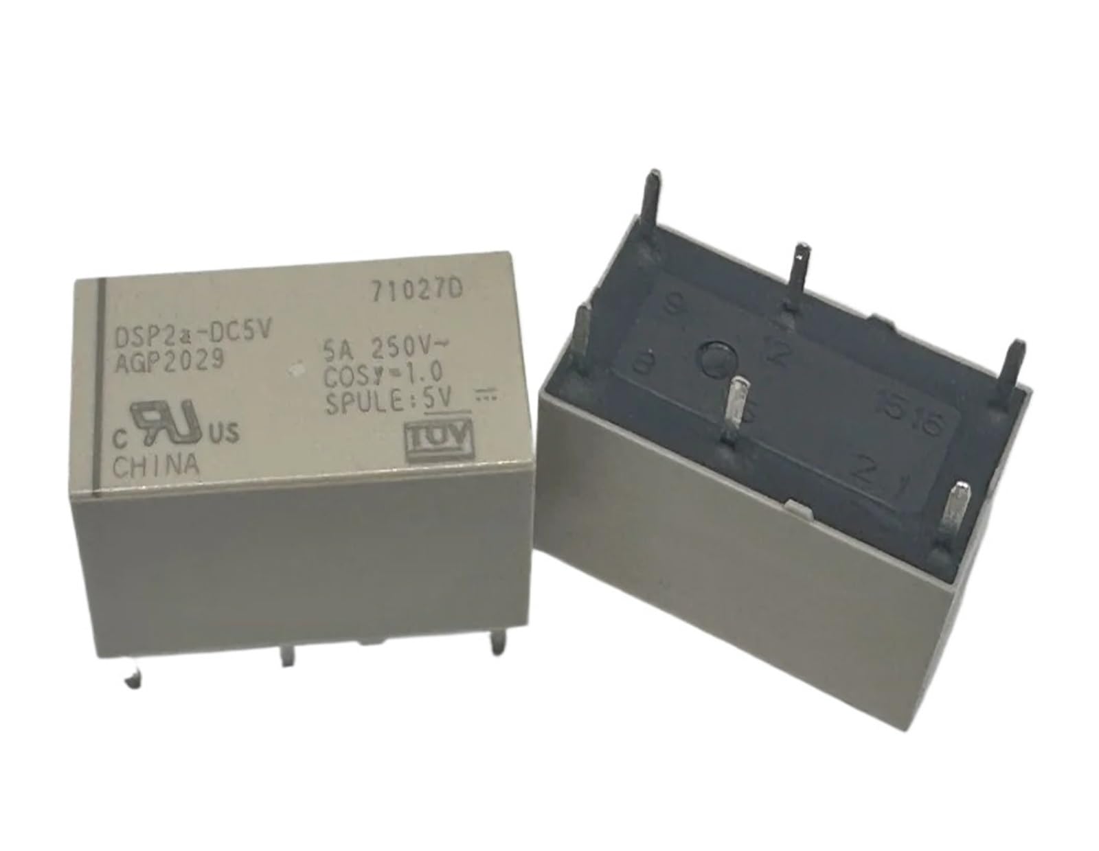 YZWRWRMKTB 1pc DSP2a-DC5V AGP2029 Relay 6pins