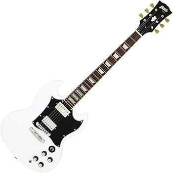 Amazon | Blitz ブリッツ エレキギター SGタイプ ホワイト ソフト