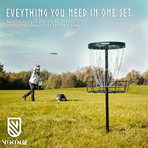 Viking Discs 8-Disc Set In Ground Plastic - Disc Golf Equipment Bulk Set #TOP1