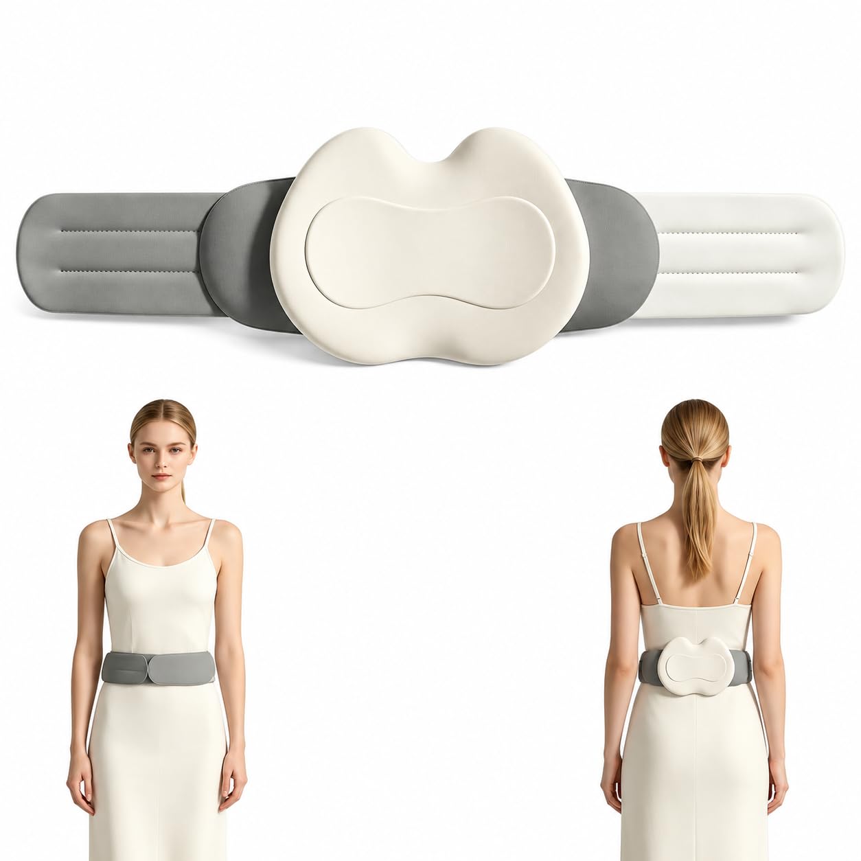 Cuscino lombare, supporto lombare con cintura regolabile, cuscino lombare ergonomico in memory foam, supporto per la schiena per letto, divano, sedia, auto e sedia da ufficio