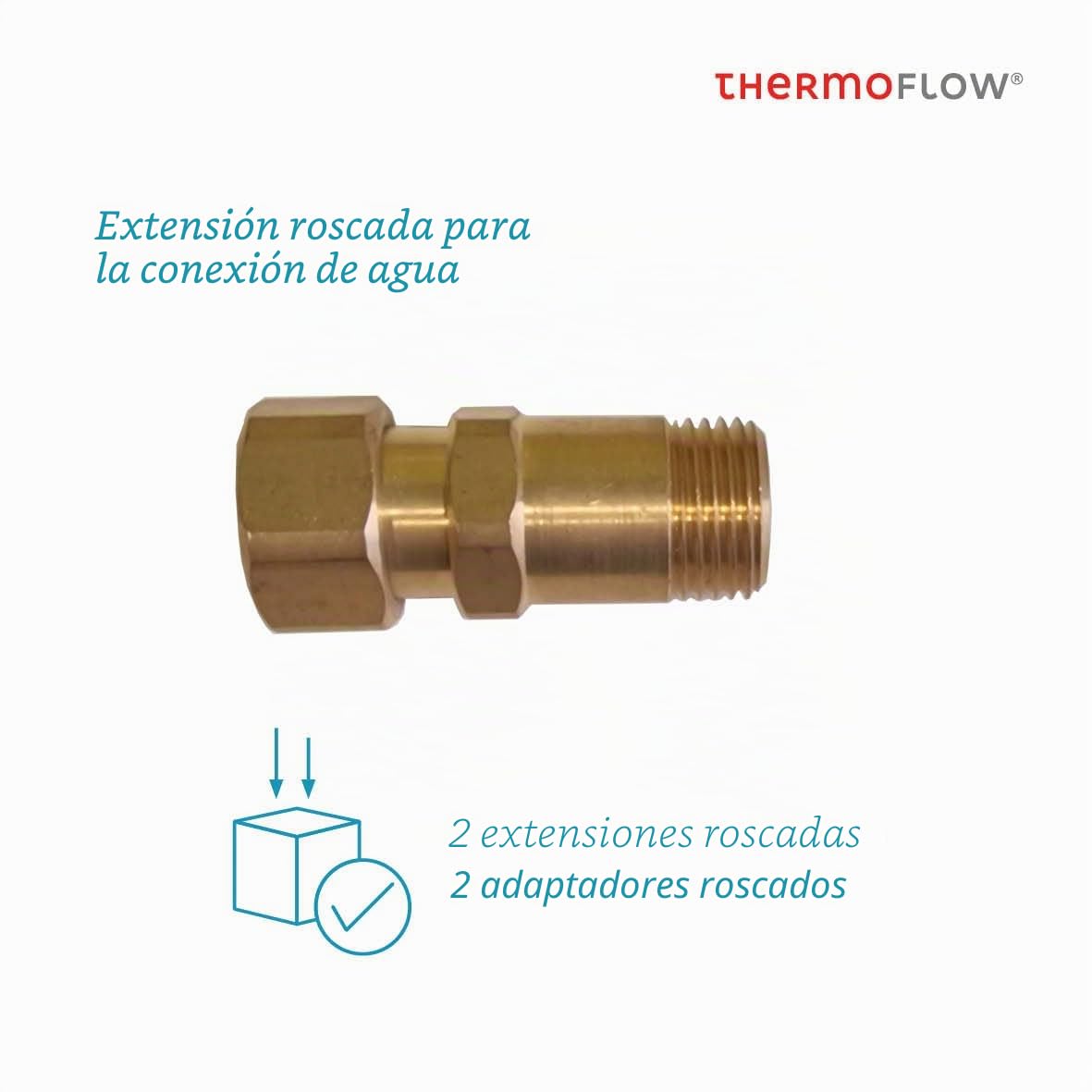 Thermoflow Elex 24 – Calentador de agua instantáneo resistente a la presión / 24 kW / 400 V/calentador de agua hasta 55 °C/conexión G 1/2» / 13 L/min/ideal para lavabo, baño o cocina / ELEX24.