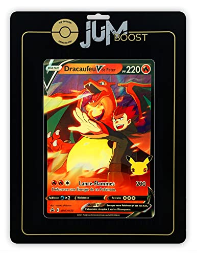 Dracaufeu V de Peter SWSH133 - Jumbo - Jumboost X Epée et Bouclier célébration - 25 Ans - Carte Géante