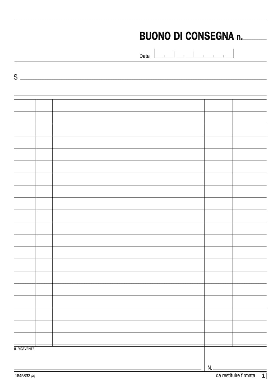 Blocco Buoni Di Consegna Autoricalcanti 33x3 - 5 Pezzi Da 100 Fogli | Formato A5 Per Ufficio - Foto 4