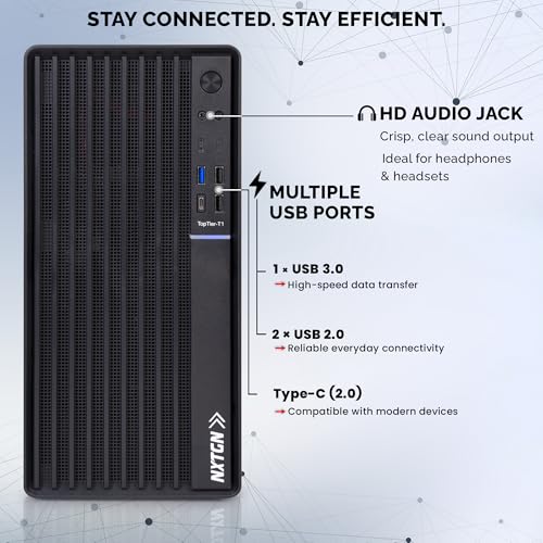 Image of NXTGN Top-Tier Business Desktop PC | Core i7 4790 3.60Hz | 16GB RAM | 512GB M.2 SSD | Windows 11 Pro & MS Office 2021 | 5G WiFi & Bluetooth | Type-C Port | Premium Metal Body | 2 Year On-Site Warranty