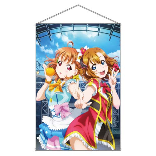ラブライブ! シリーズ 穂乃果 & 千歌 B1タペストリー 約H1030mm×W728mm（Amazon）