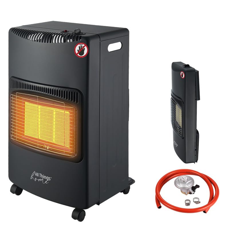 Portable Gas Heater 4.2KW, Indoor Foldable Heating with Wheels Mobile Suit for Home & Office, with...