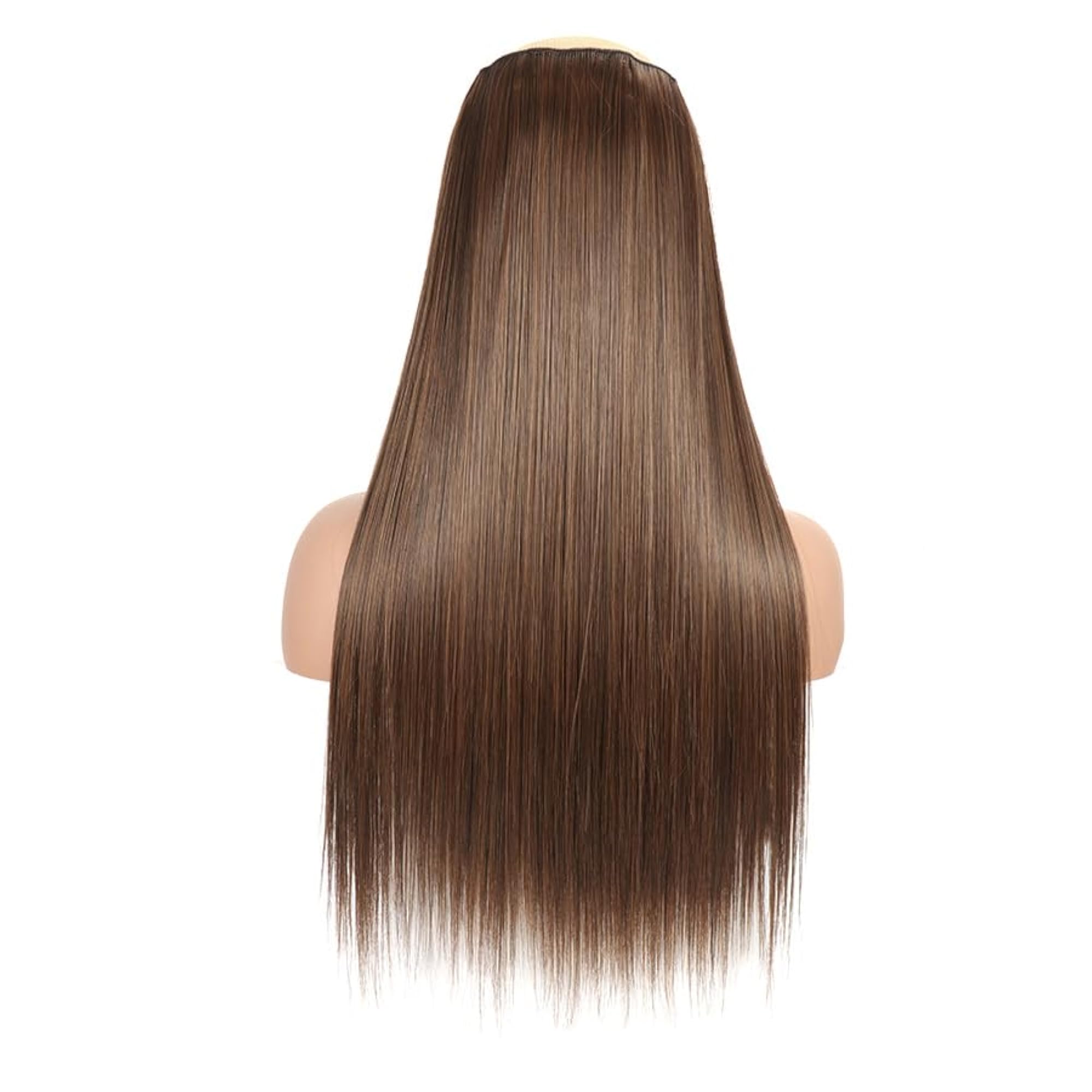 24" Synthetic Straight 5 Clips Hair Extension for Women