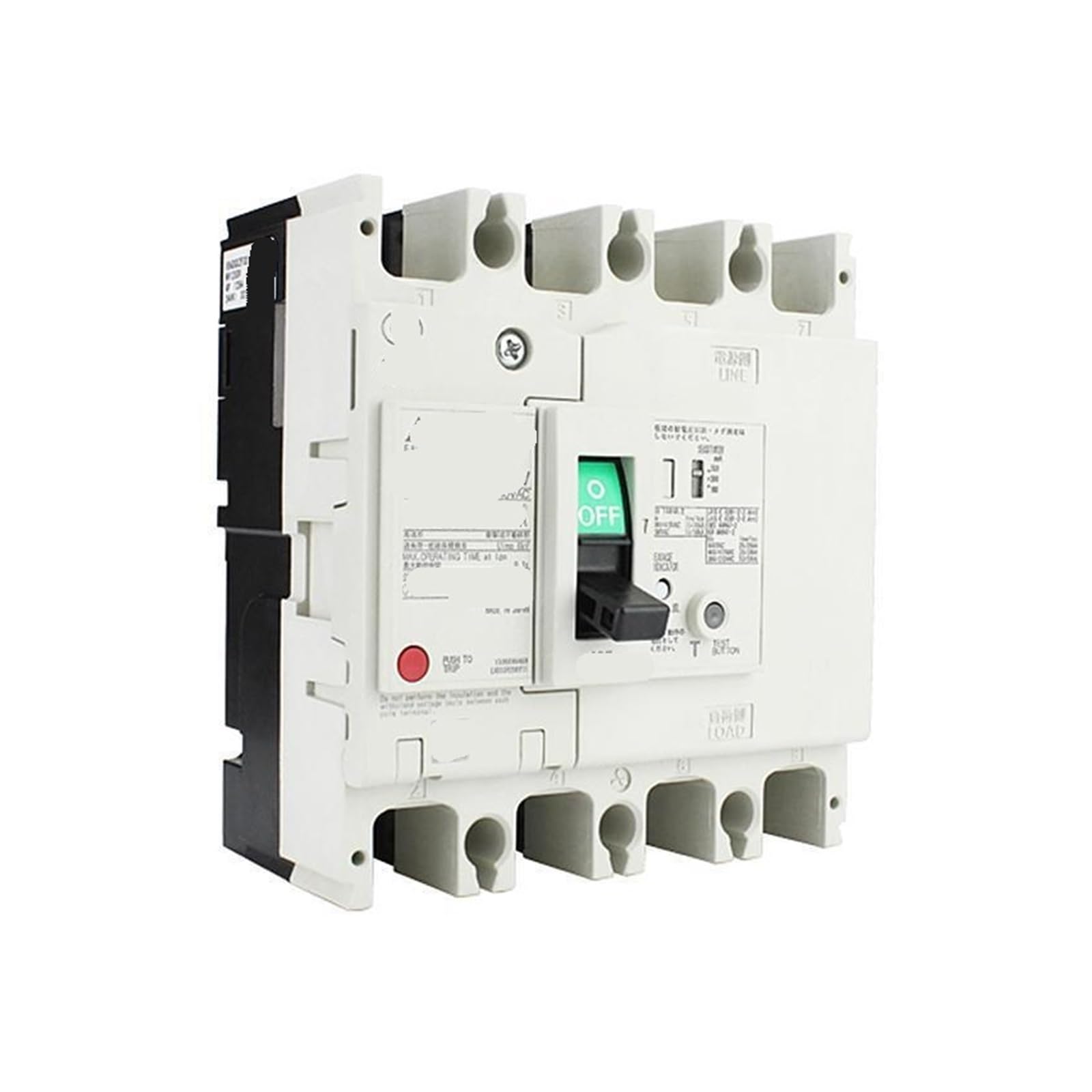 Disjoncteur de protection contre les fuites NV125-SV 4P 50A 200-440V 30MA différentiel