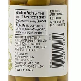 Wellsley Farms Minced Pimiento Stuffed Manzanilla Olives (6 Pack)