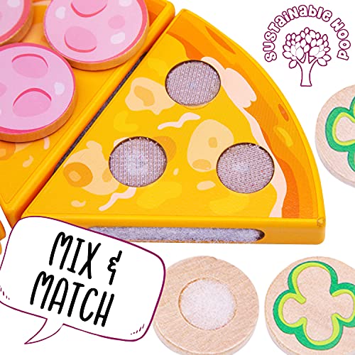 Jaques von Londoner Pizza-Party Holzspielzeug Küche Kinder – Lebensmittel und Küchenspielzeug mit Mehrfachnutzen Spielen… – Bild 5